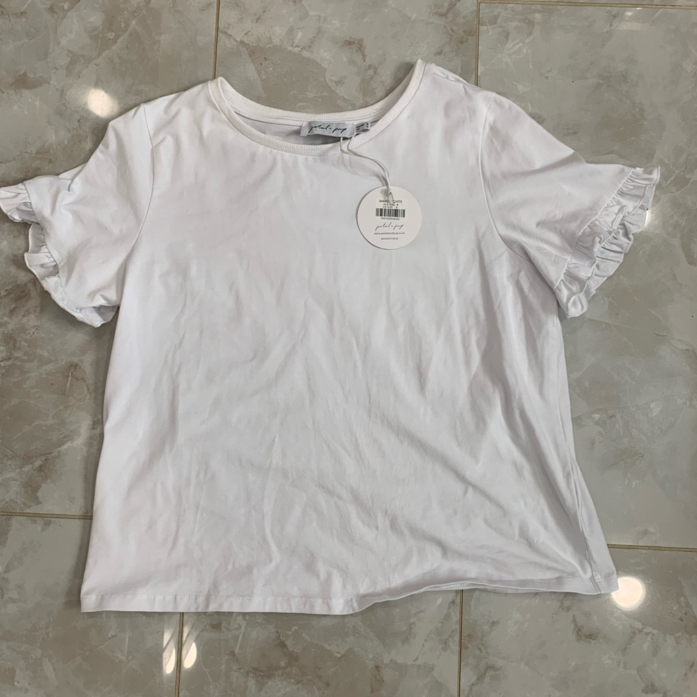 Petal + Pup NWT White Tee